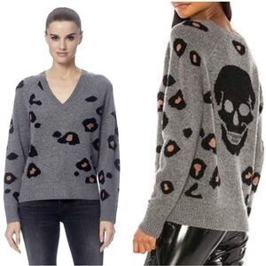 💵 SKULL Cashmere Alani Sweater | Leopard Print